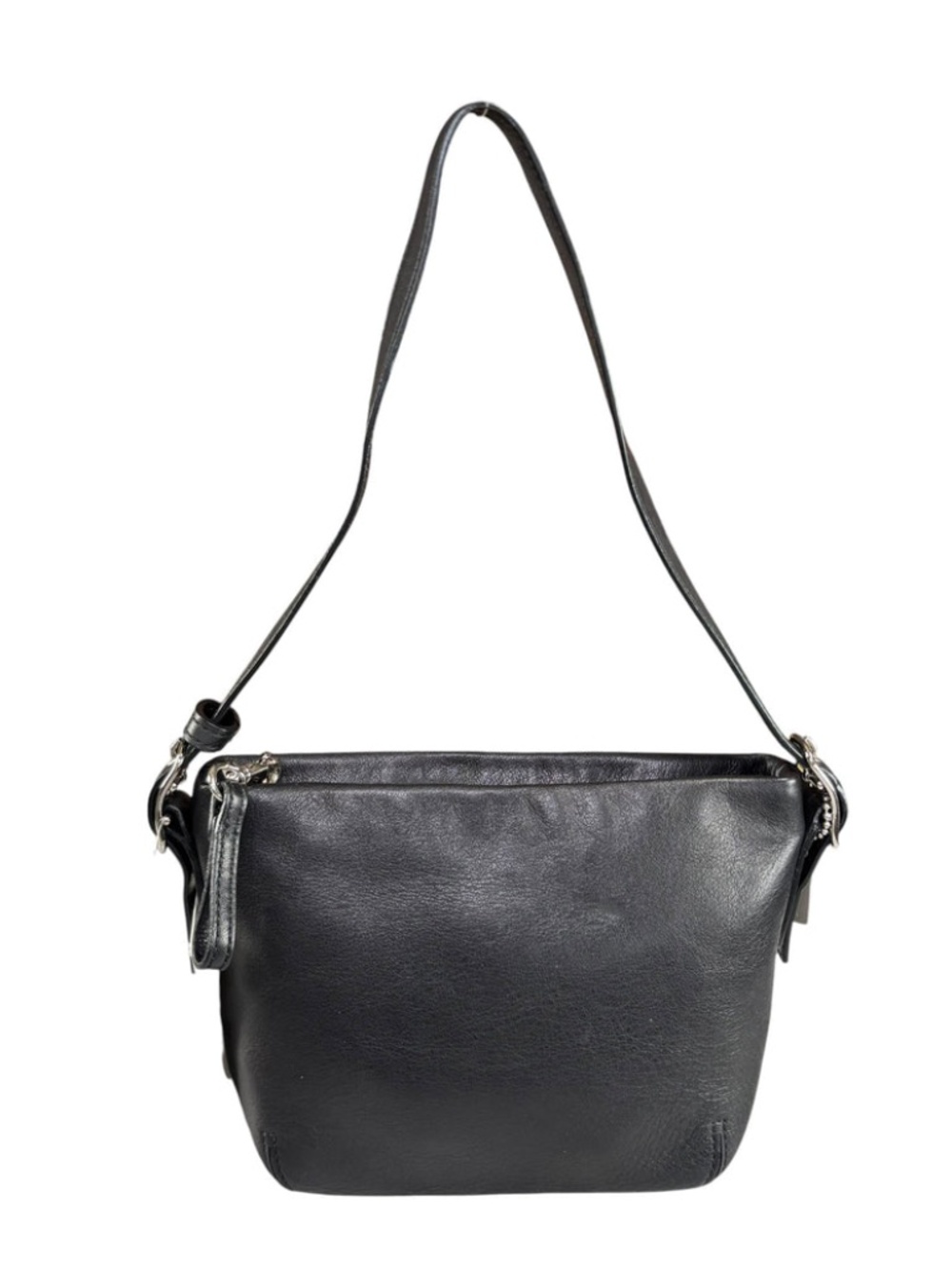 Coach Rare Y2K HTF Black Leather Dainty Timeless Old Money Scandi Mini Purse